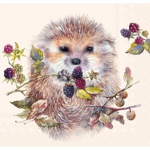 IHR - Hedgehog Paper Napkins (3-Ply) - 100 Ct Party Tableware